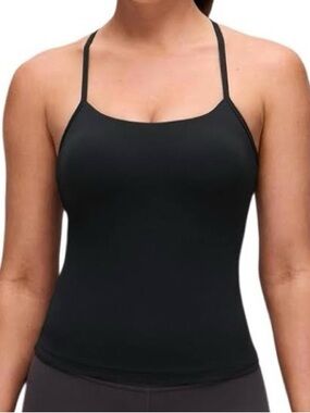 Kyodan Black Cropped Racerback Camisole